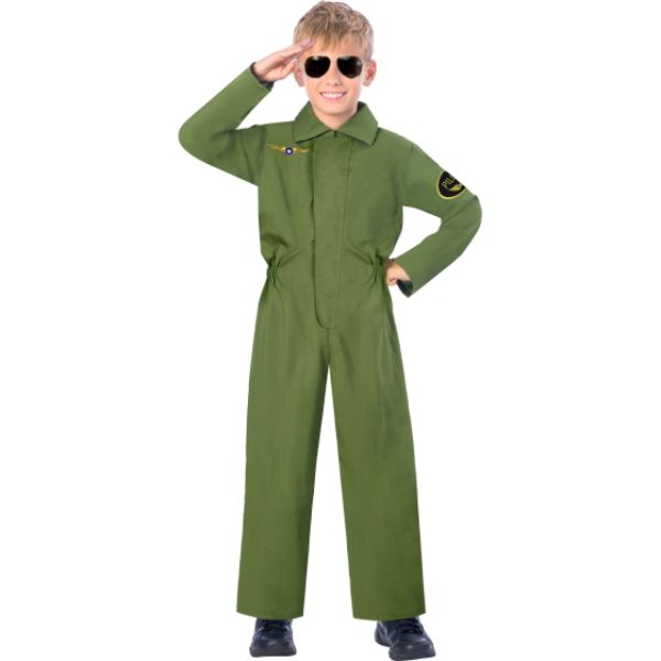 Image of Pilot Jumpsuit Costume - (10 - 12 Years)