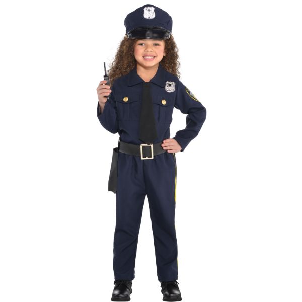 Image of Girls Police Officer Costume (6 - 8 Years)