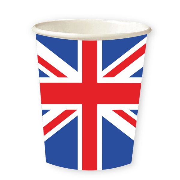 Image of Patriotic British Paper Cups - 250ml