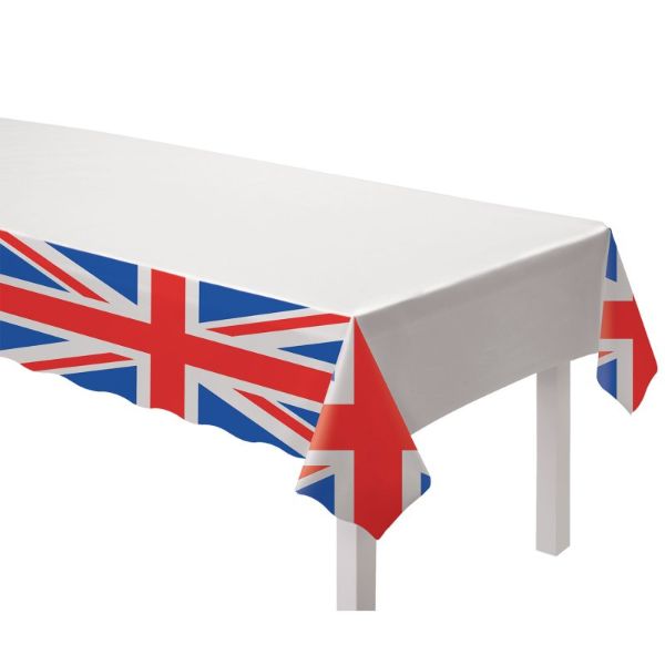 Image of Patriotic British Paper Tablecover - 120cm x 180cm