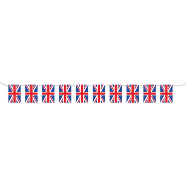 Image of Patriotic British Plastic Bunting Flags - 5m B AN VAN VAN VAN VAN VAN VAN VAN VAN VAN 