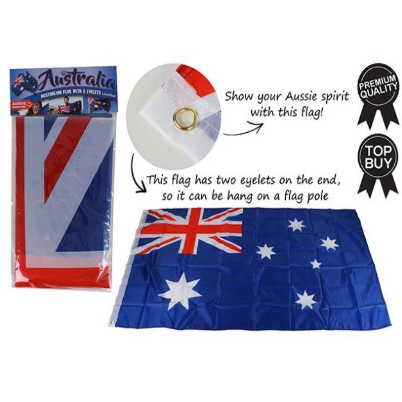 Banzai lineal Kantine Australian Flag with 2 Eyelets - 1.5m x 90cm – The Base Warehouse