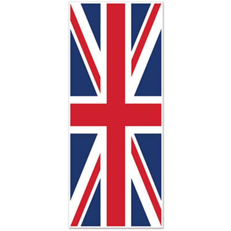 Image of British Union Jack Door Cover - 76cm x 1.8m