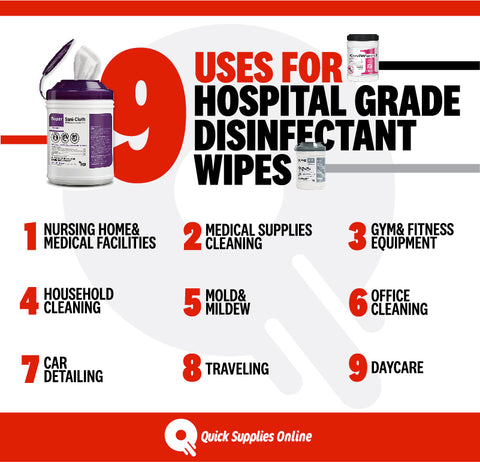 uses for hospital grade disinfectant wipes