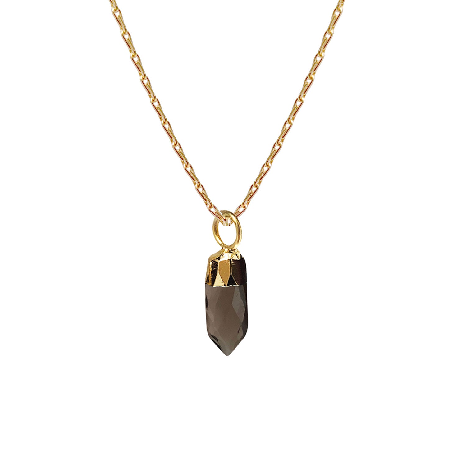 Smoky quartz pendant on sale necklace