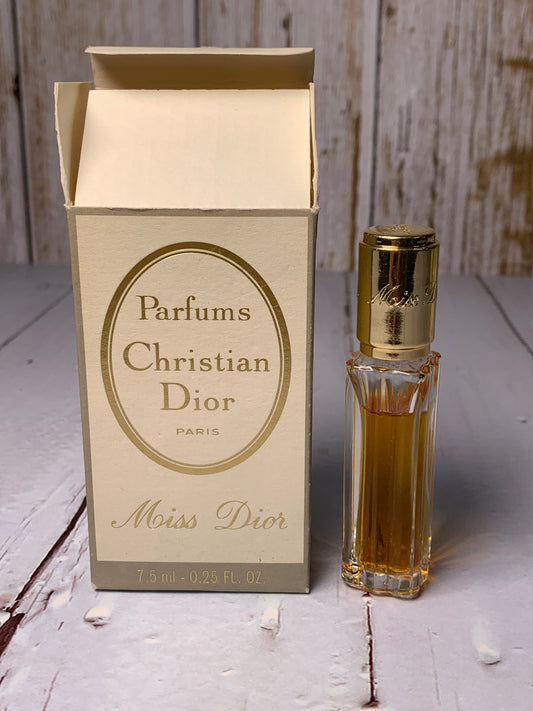 Miss Dior by Christian Dior 7.5ml PARFUM Splash VINTAGE 