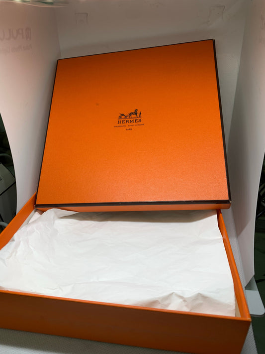 Hermés Gift bag, orange gift bag, wrapping, Original French scarf