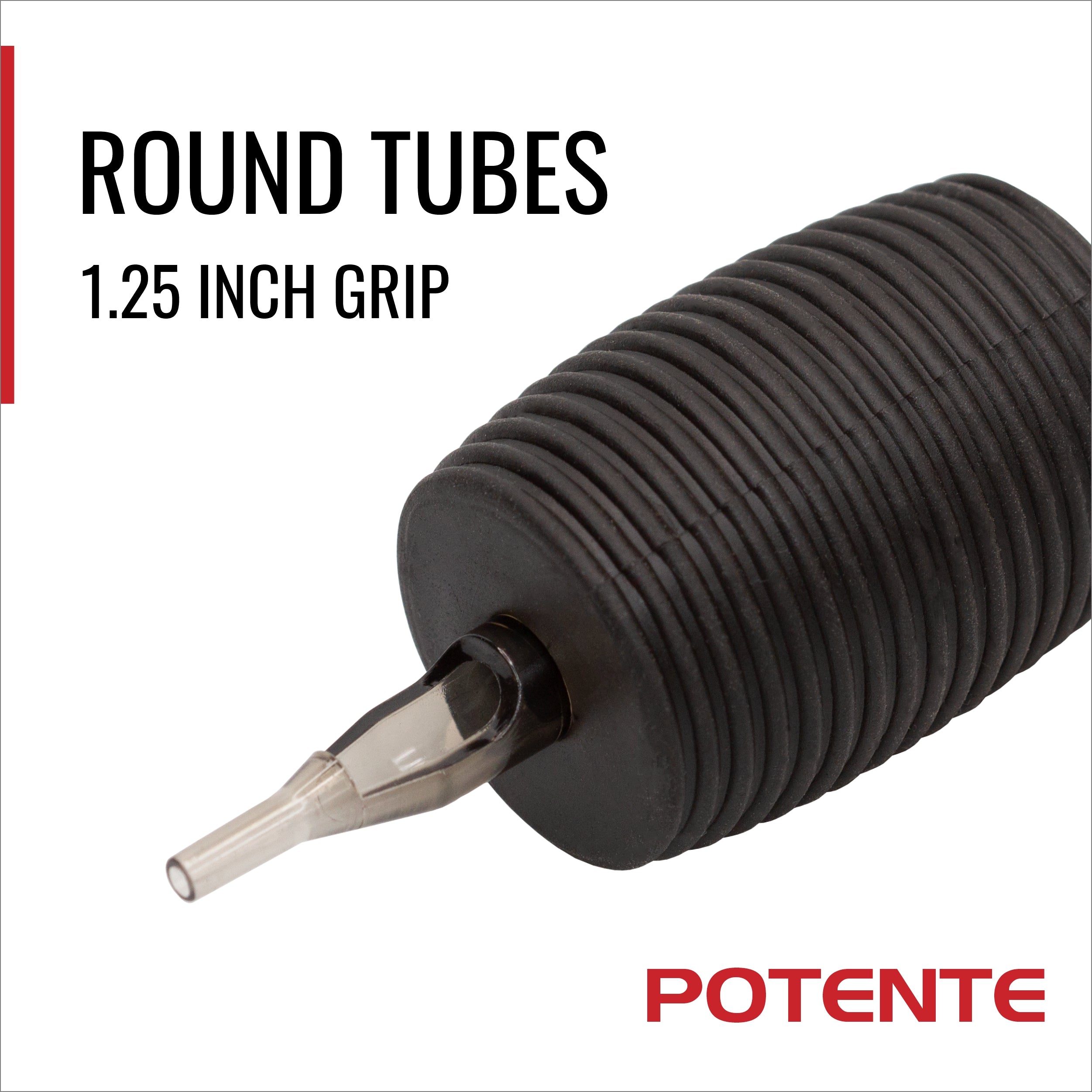 Potente Round Disposable Tube - 1.25" Grip (15/Box) - CAM SUPPLY INC USA product image