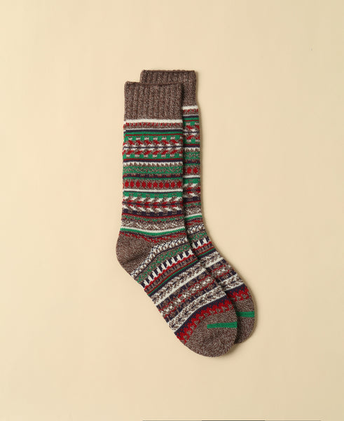 Men's Vintage Pattern Sock - 19