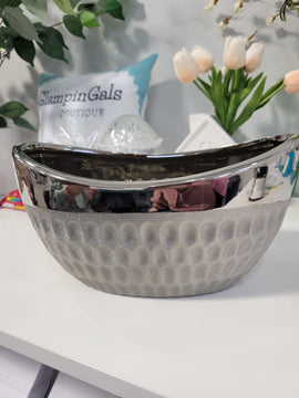 Silver decorative bowl