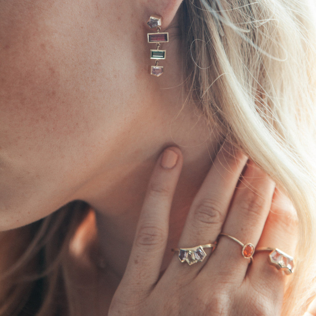 Grande Interlock Earrings Rose Gold