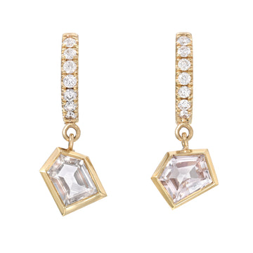 14K Gold Natural Tanzanite Gemstone Single Stone Earrings | Jewelpin