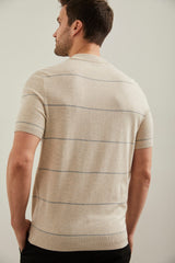 Knitted striped t-shirt