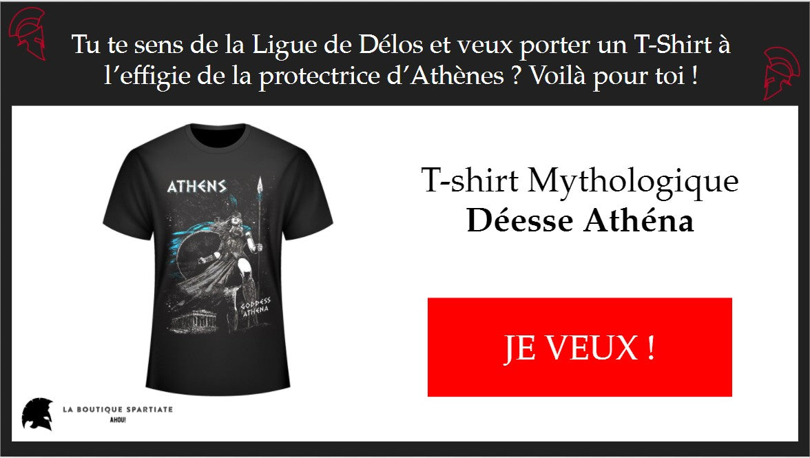 t-shirt mythologie grecque athèna