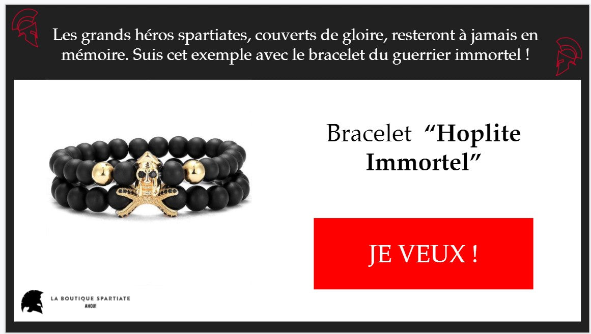 Bracelet Spartiate Hoplite Immortel