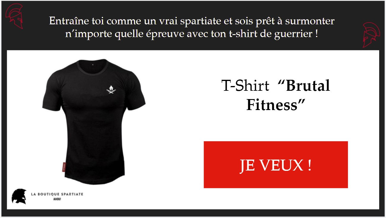 t-shirt 300 spartiate brutal fitness