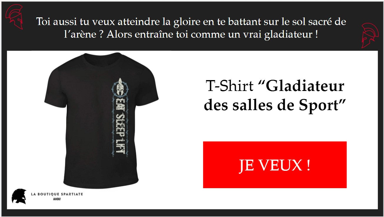 t-shirt gladiateur des salles de sport 
