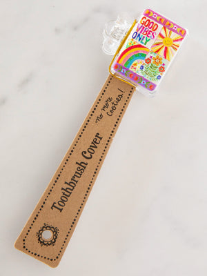 Toothbrush Cover - Good Vibes Only - Kennedy Sue Gift & Home 
