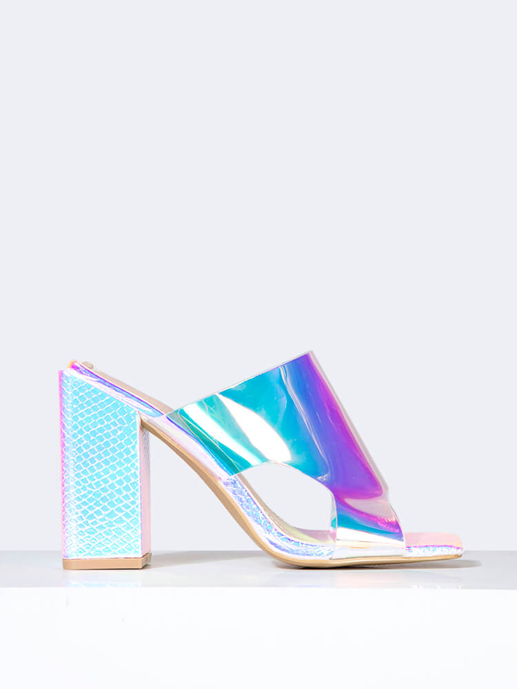 Holographic Slip On Mule – ZOOSHOO