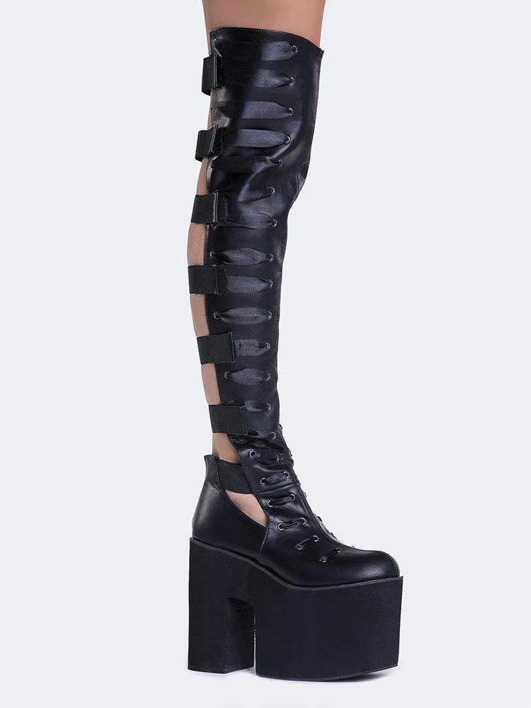 yru vida thigh high boots