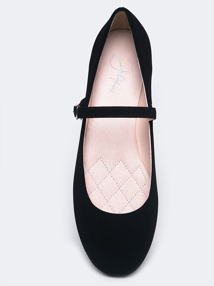 black flat mary janes