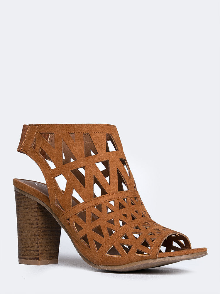 Riviera Laser Cut Booties – ZOOSHOO