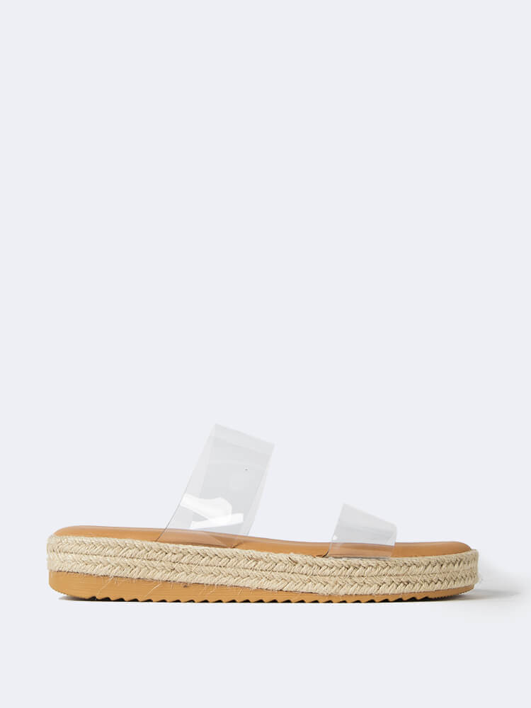 clear espadrilles