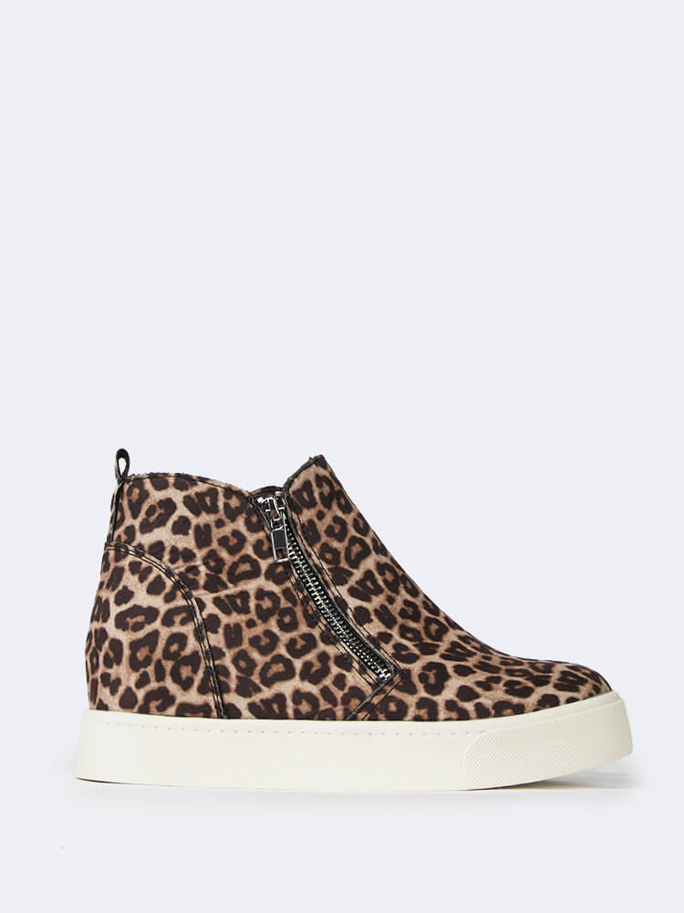 cheetah sneaker wedge