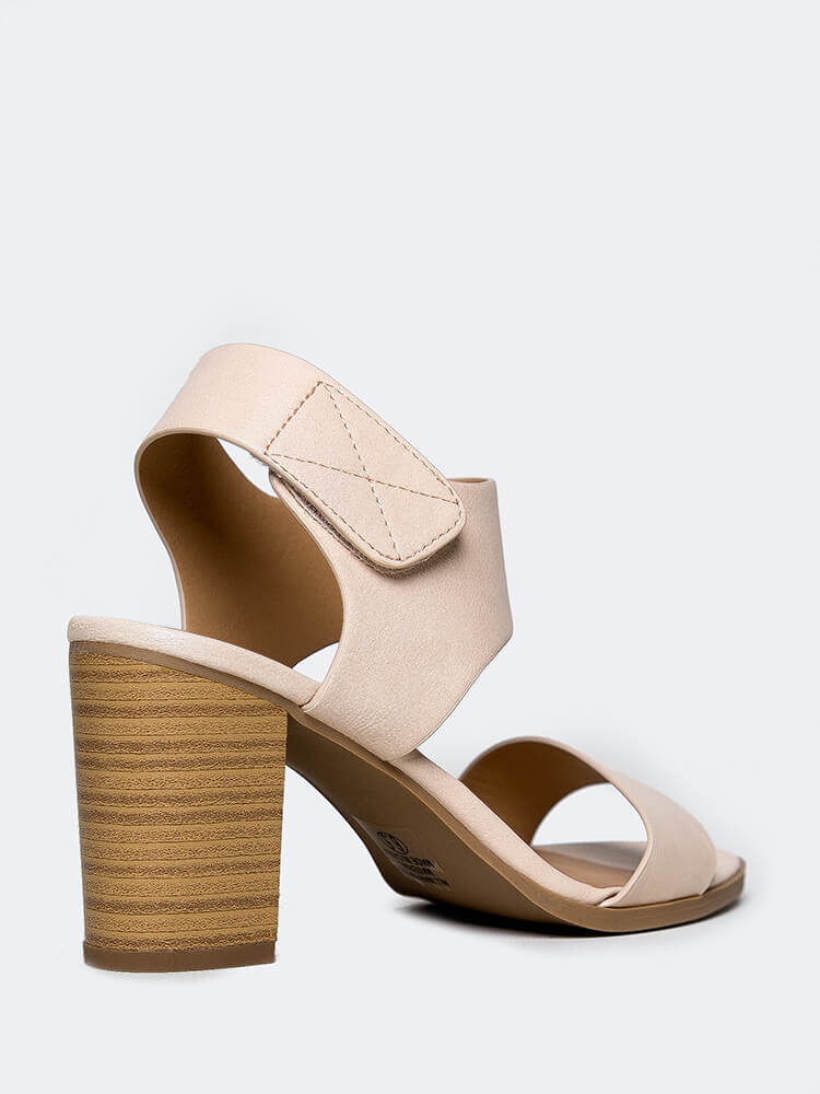 Peep Toe Low Stacked Heel – ZOOSHOO