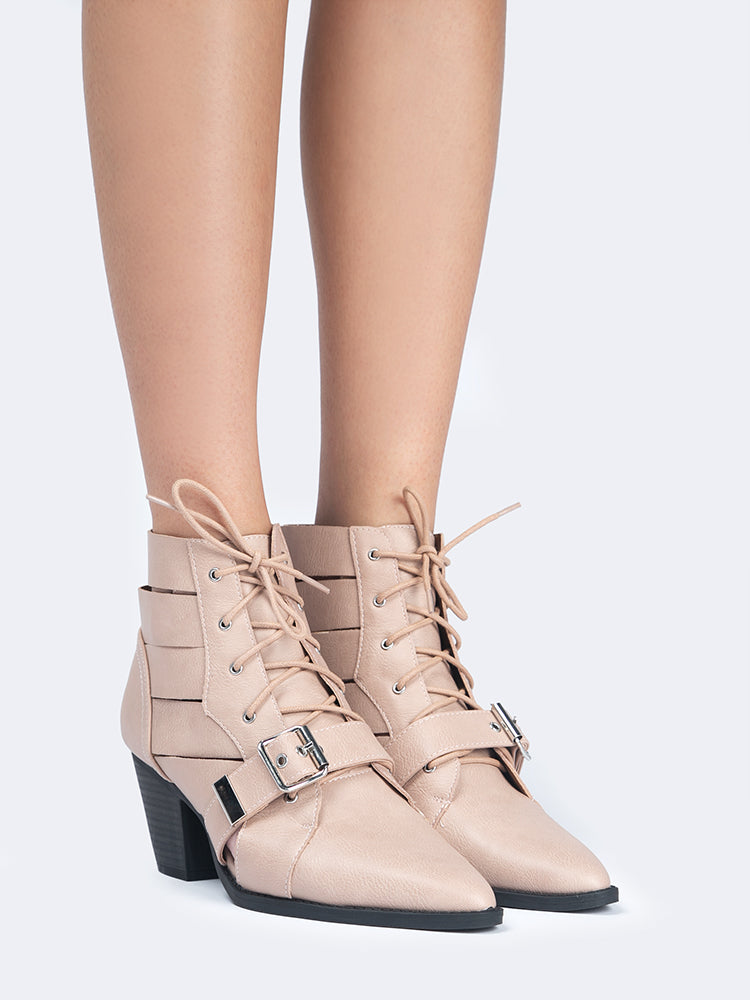 Lace Up Ankle Booties