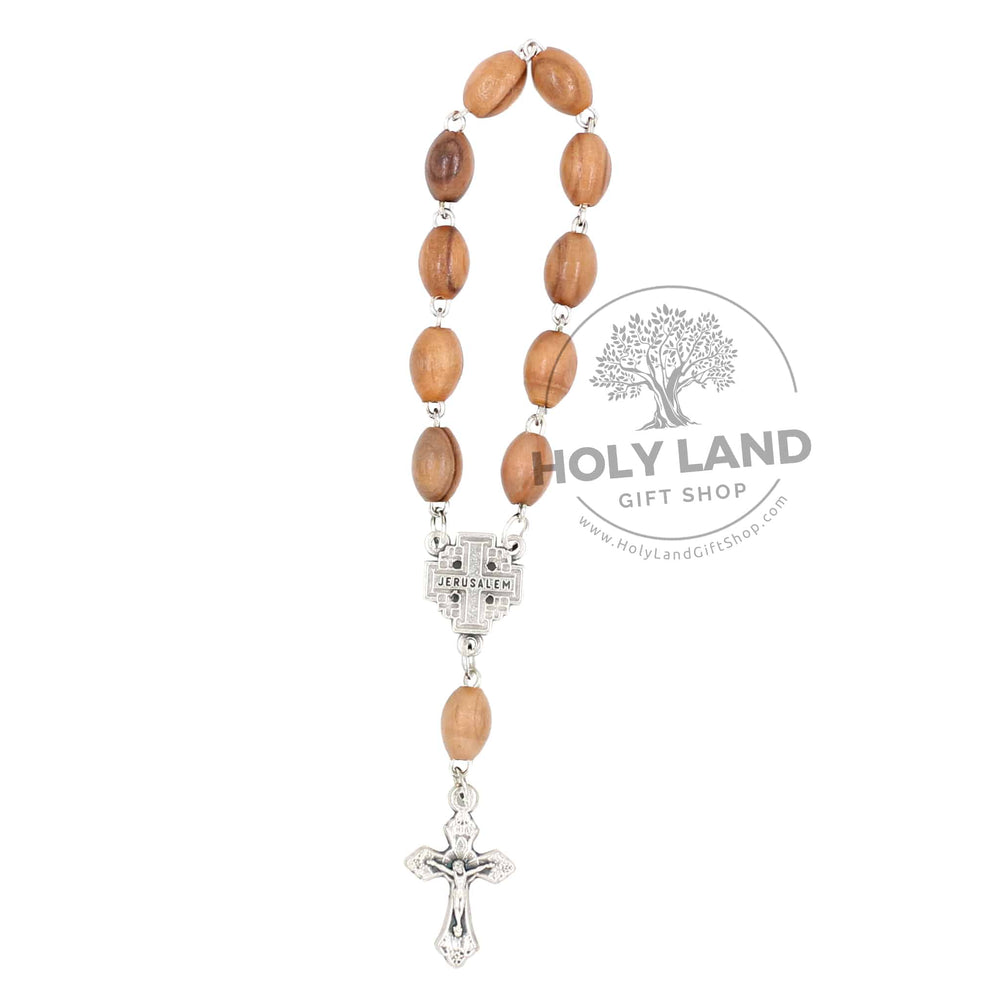 Bethlehem Olive wood Rosary  Metal & wood crucifix - Free shipping –  Jerusalem Spirit - Gift store