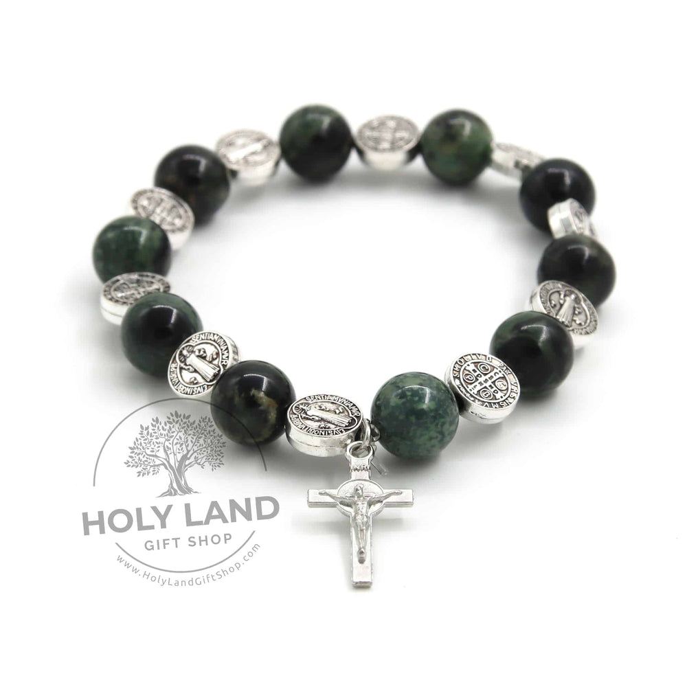St. Benedict Black Twist Rosary Bracelet | The Catholic Company®