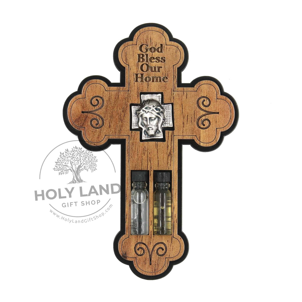 Small Flat Cross Charms With Simple Budded Design Apostles Holy