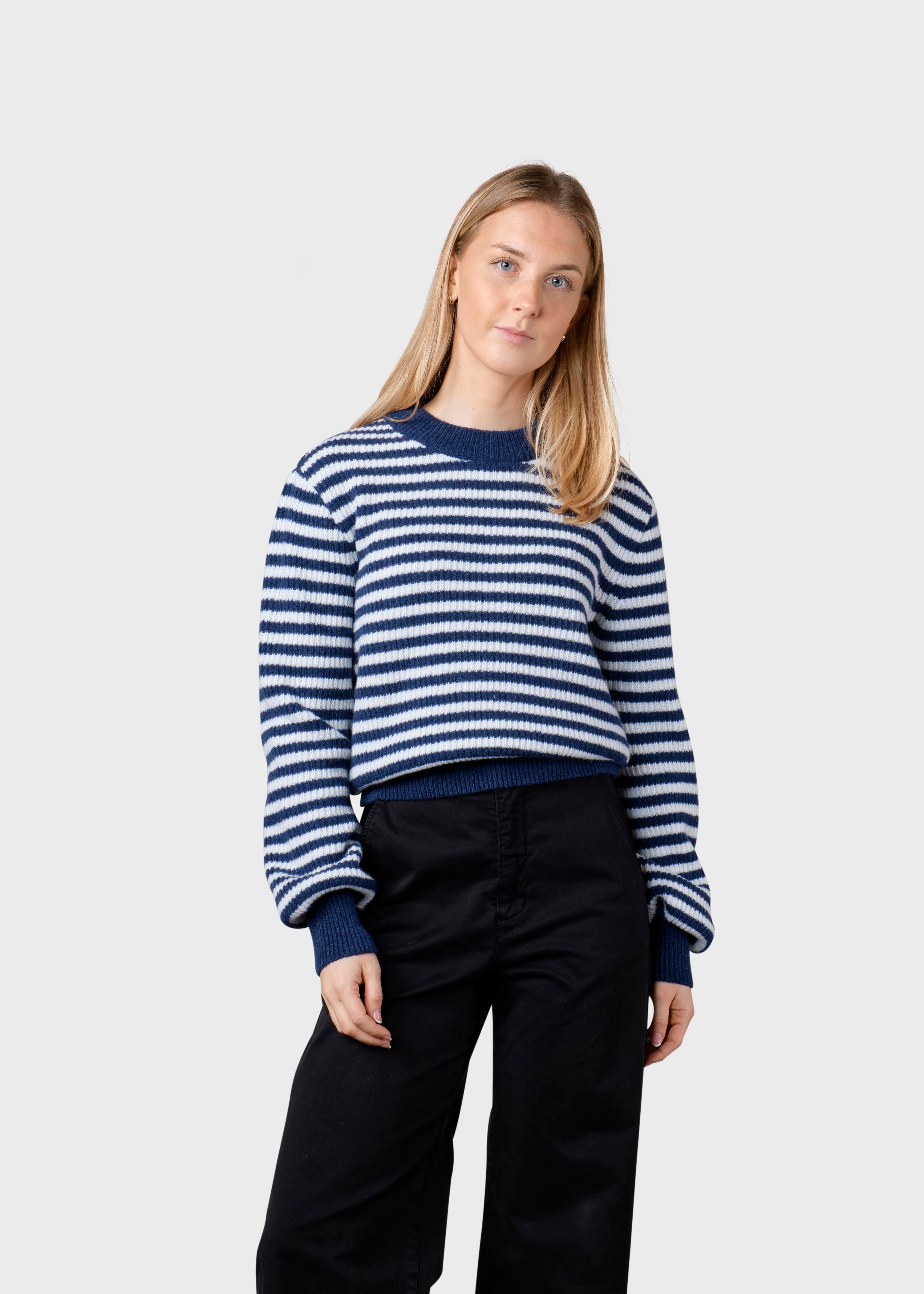 Billede af Klitmøller Collective - Gunilla knit - Deep blue/cream - M