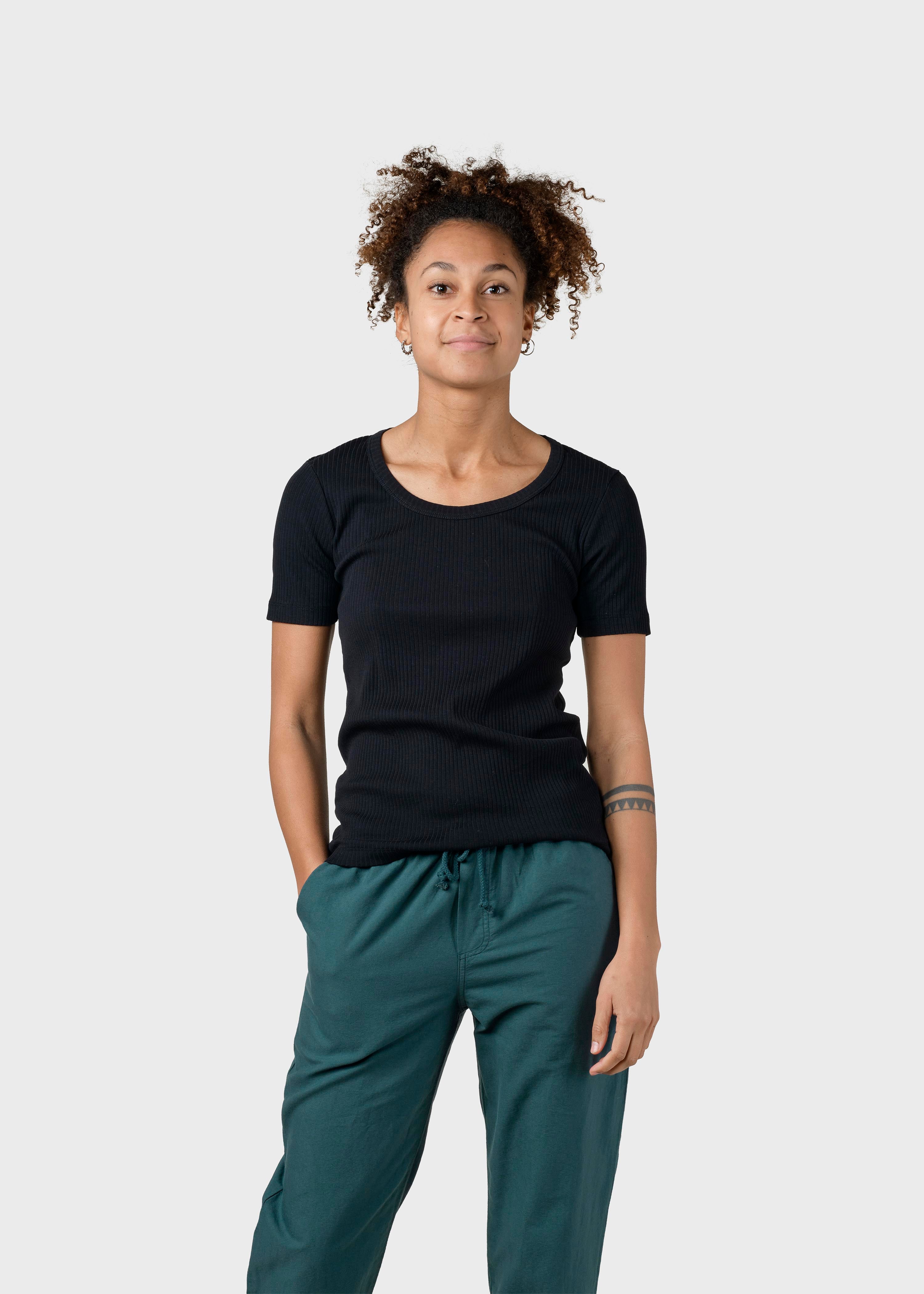 Billede af Klitmøller Collective - Rib tee - Black - XL