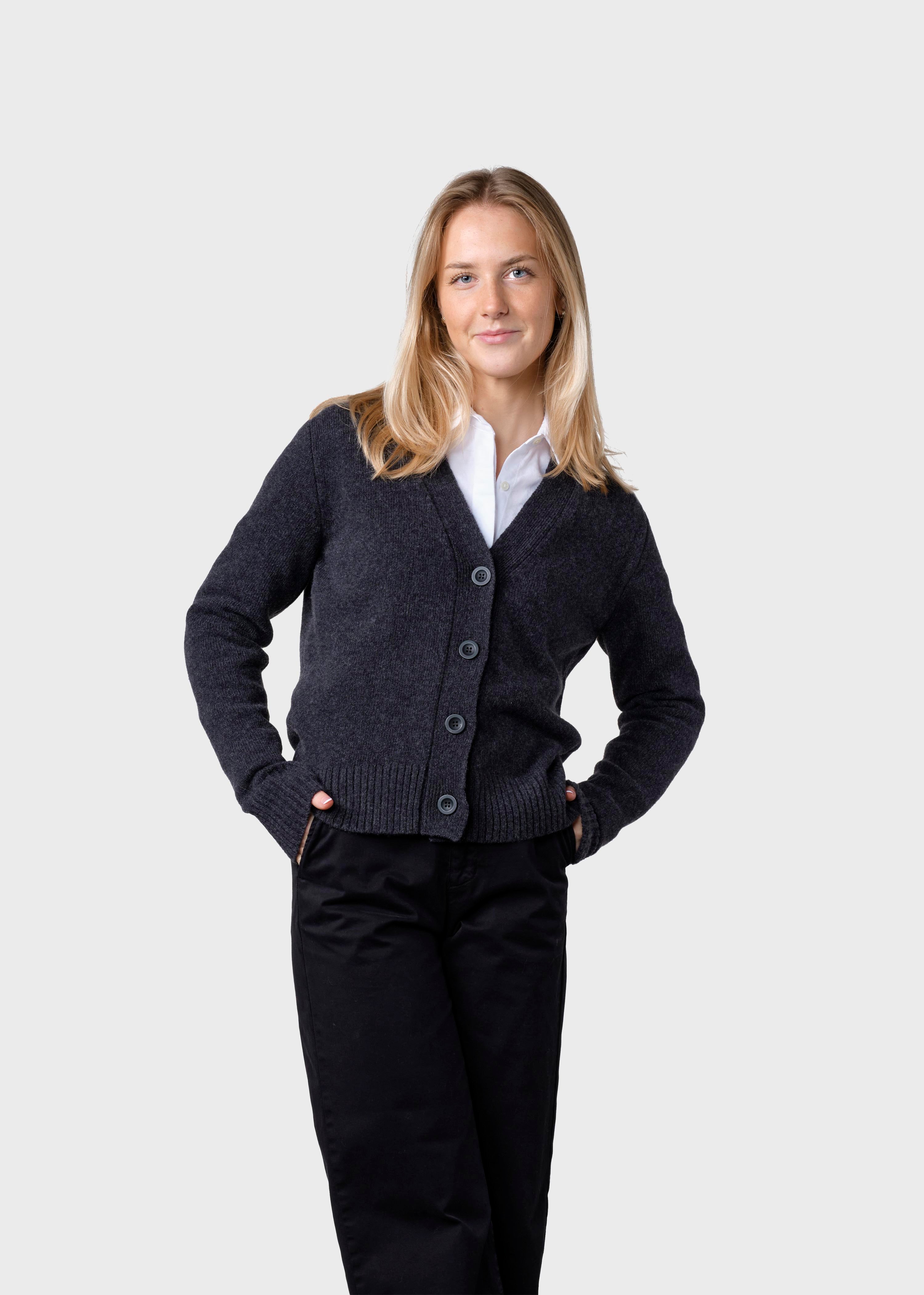 Billede af Klitmøller Collective - Wilma knit cardigan - Anthracite - L