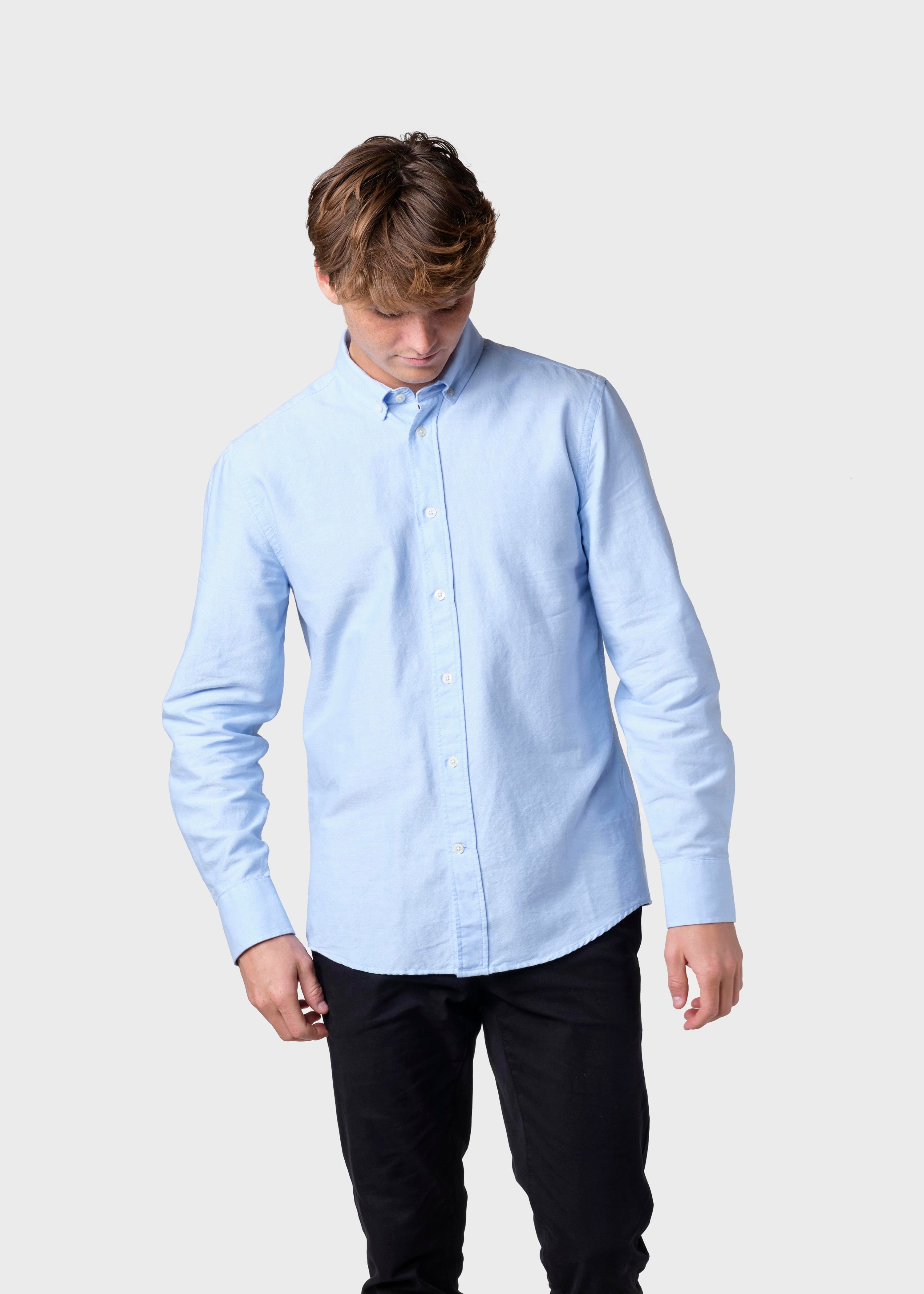 Billede af Klitmøller Collective - Basic shirt - Blue melange - L