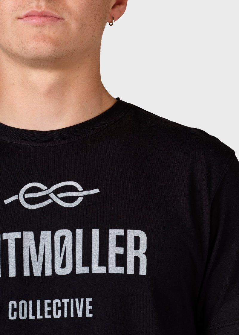 Klitmøller Collective ApS Mens logo tee T-Shirts Black