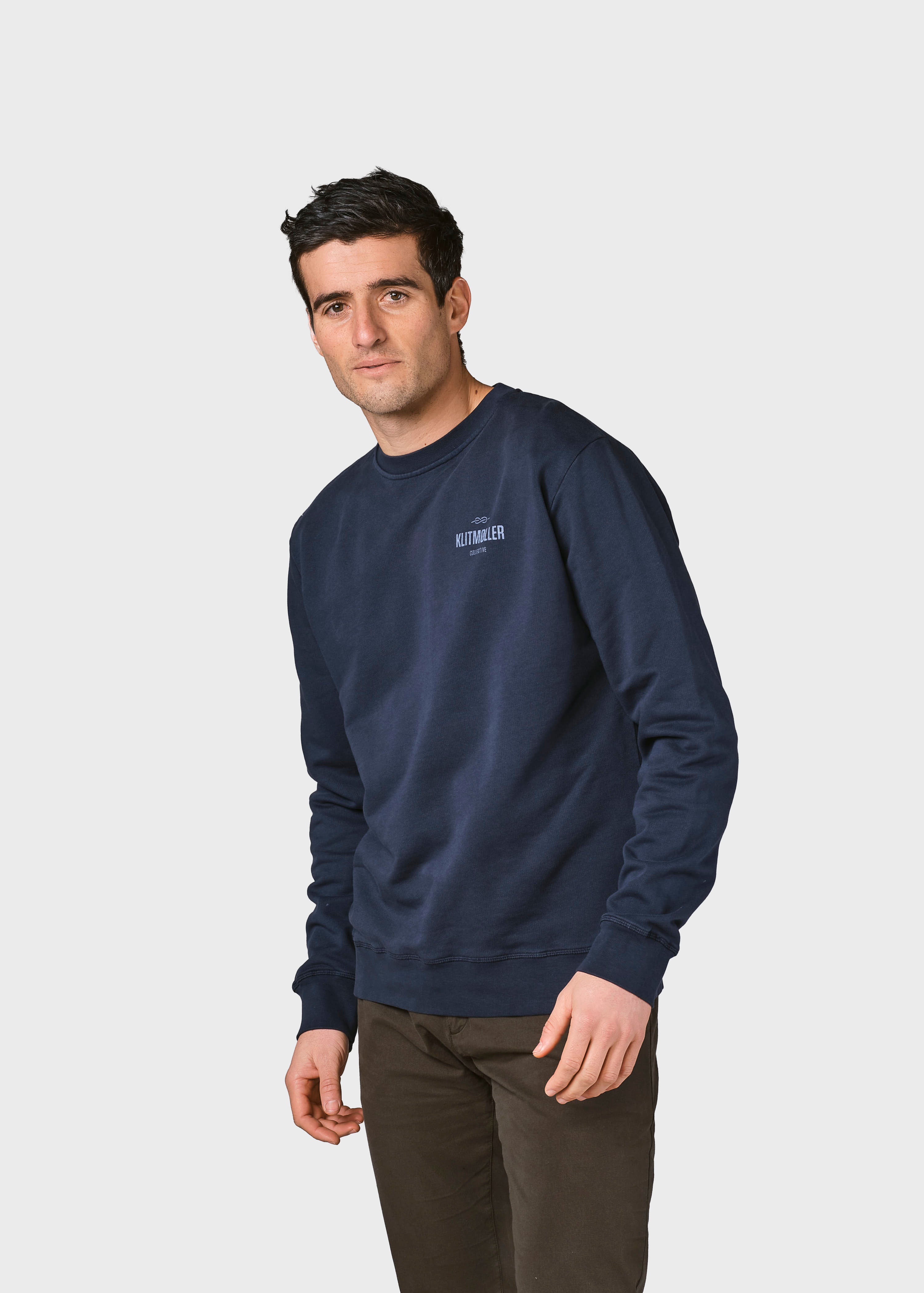 Billede af Klitmøller Collective - Mens small logo crew - Navy - XXL