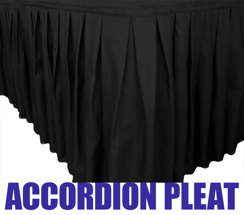 Stage Skirt Accordion Pleat