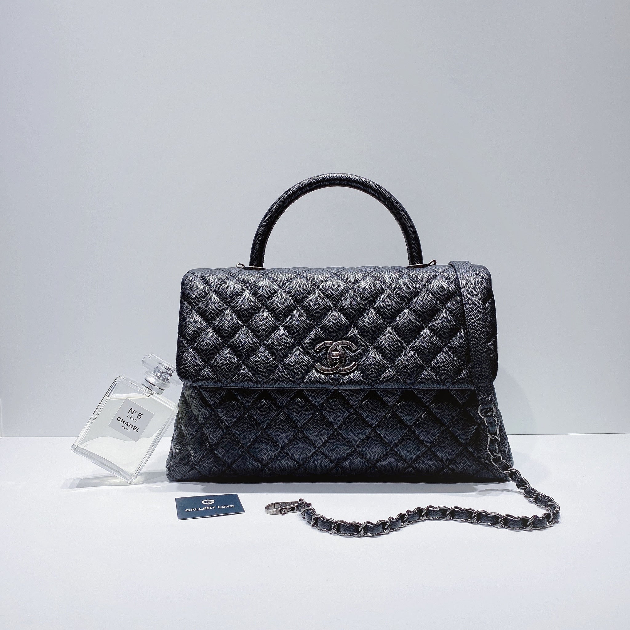 Túi Nữ Chanel Small Coco Handle Bag Black A92990B0340394305  LUXITY