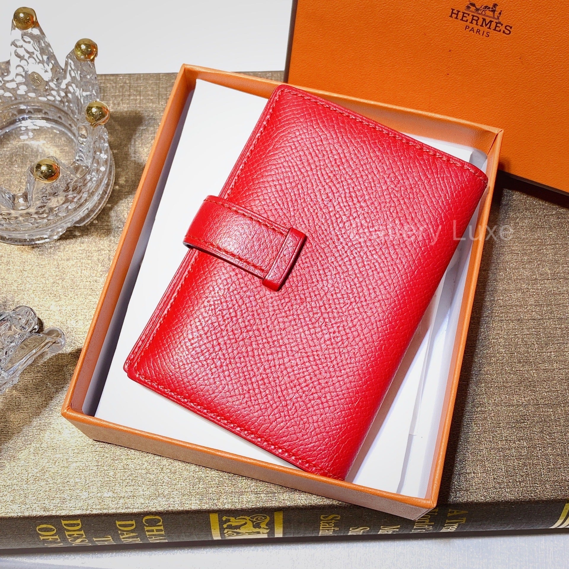 hermes bearn card case