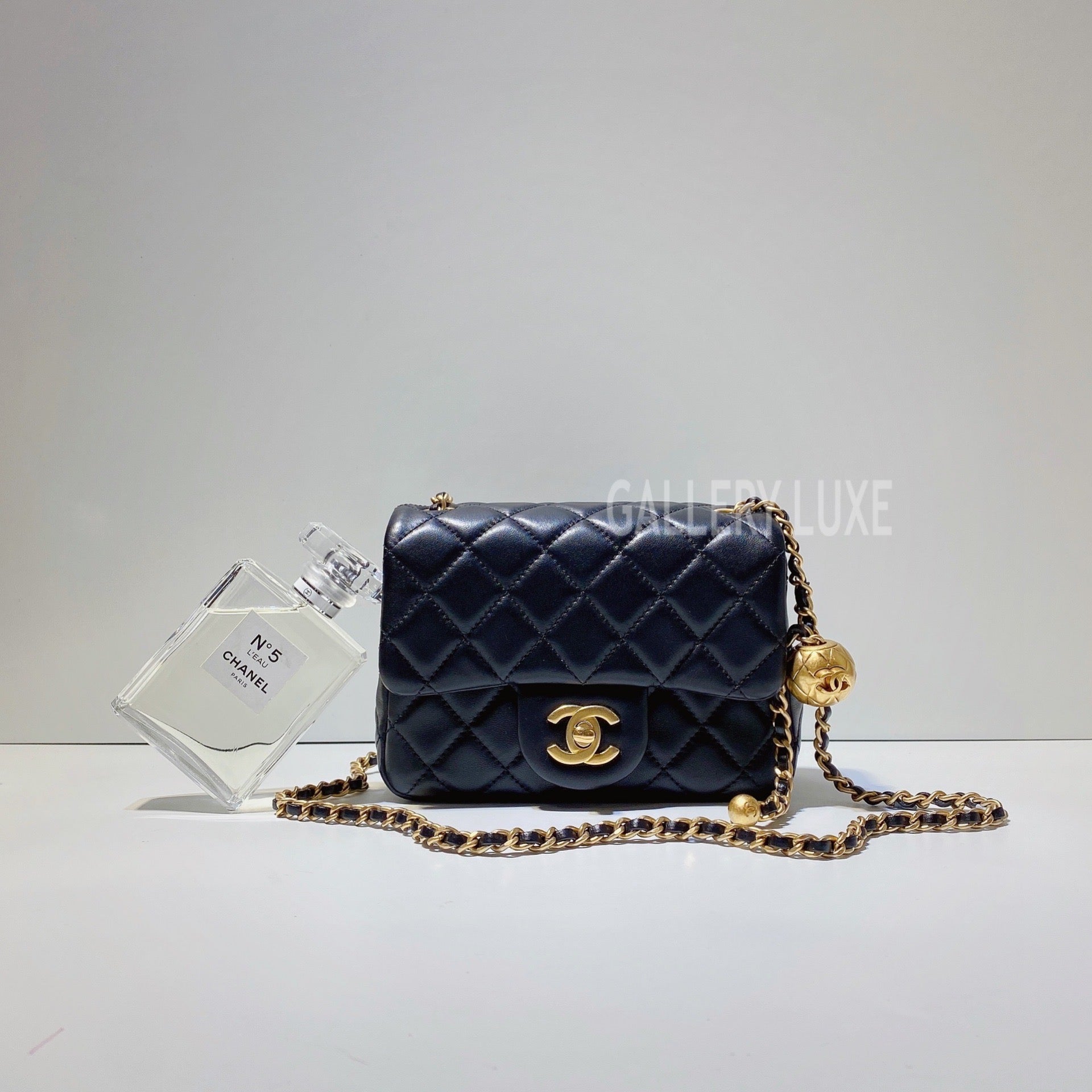 Chanel Pearl Crush Square Mini in 21B Grey Lambskin AGHW  Brands Lover