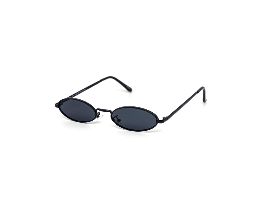 12 Pack: Skinny Oval Metal Wholesale Sunglasses