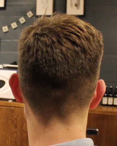 men's haircut fade in back