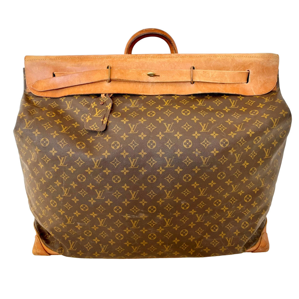 Rare giant Louis Vuitton 65cm Steamer well traveled great patina