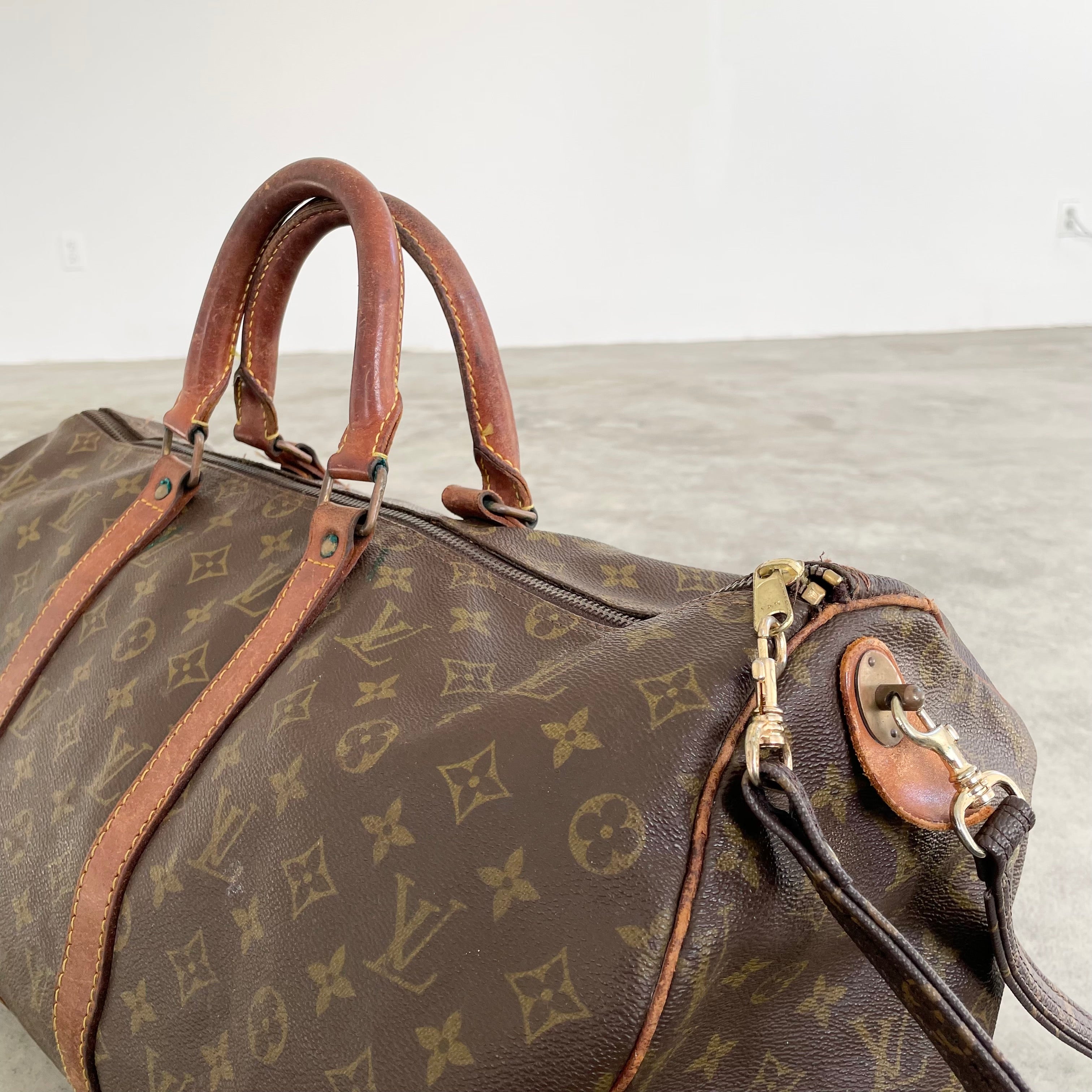 Louis Vuitton Monogram Keepall Bandouliere 50 Duffle Bag with Strap14L   Bagriculture