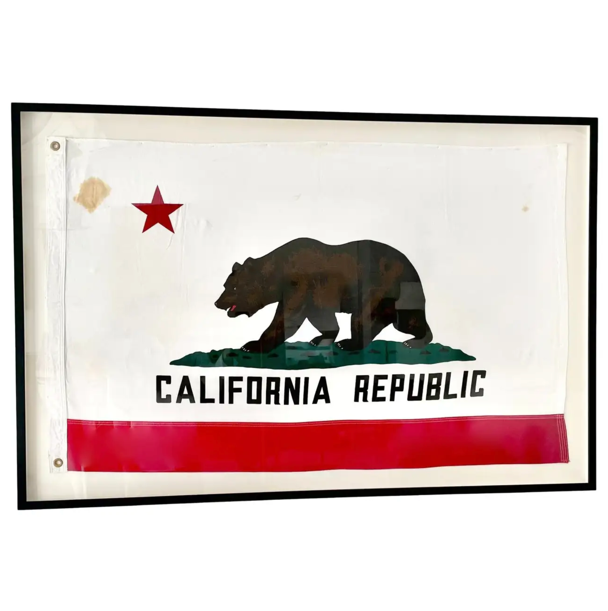 Vintage California Republic State Flag, 1960s USA