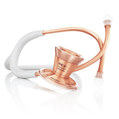 MDF ProCardial Cardiology Stethoscope - Snow Leopard/Rose Gold