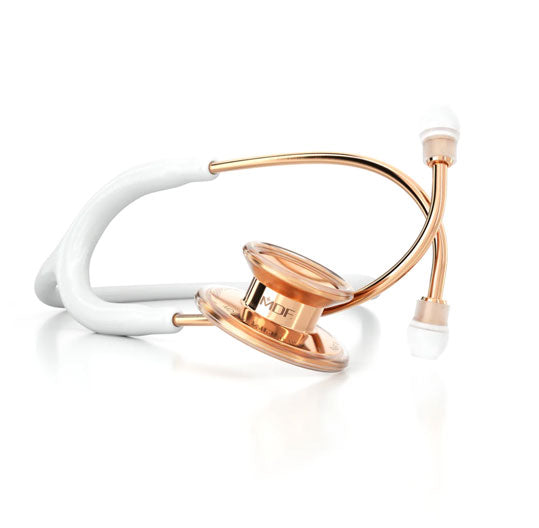 MDF Instruments Stethoscope Rose Gold MD One Stainless Steel Dual Head